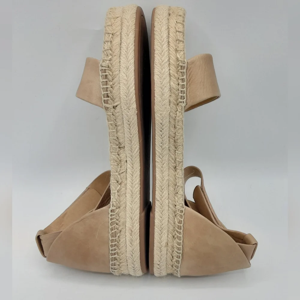 Splendid Jensen Suede Tan Espadrille Sandals.